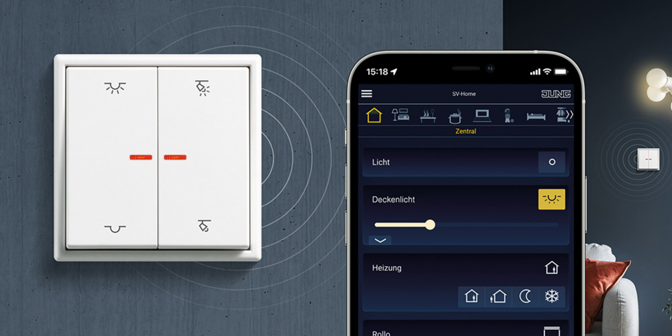 KNX RF Taster bei Elektro Cakan Sanitär GmbH & Co.KG in Niestetal